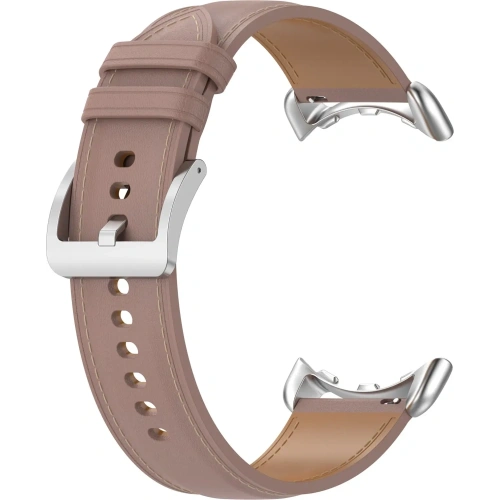 Skórzany pasek Bizon Strap Watch Casual 41 mm do Pixel Watch 3/Watch 2/Watch 1 różowy