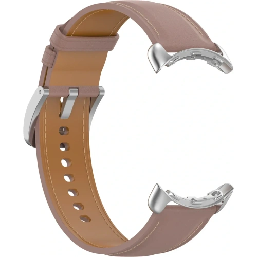 Skórzany pasek Bizon Strap Watch Casual 41 mm do Pixel Watch 3/Watch 2/Watch 1 różowy