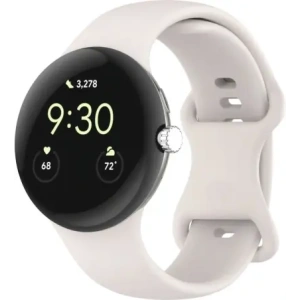 Wholesale Bizon Strap Watch Silicone Google Pixel Watch 3/Watch 2/Watch 1 41mm pearl - BIZ6379 - {ean13} - Hurt