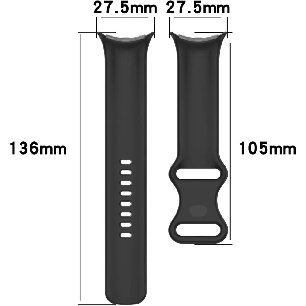 Wholesale Bizon Strap Watch Silicone Google Pixel Watch 3/Watch 2/Watch 1 41mm black - BIZ6381 - {ean13} - Hurt