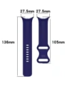 Hurtownia GSM - Bizon Strap Uhr Silikon Google Pixel Uhr 3/Uhr 2/Uhr 1 41mm Saphir - BIZ6382 - {ean13} - Hurt