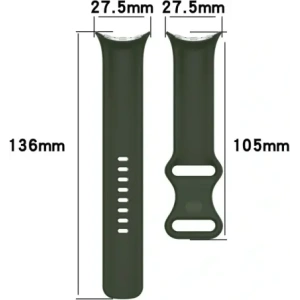 Wholesale Bizon Strap Watch Silicone Google Pixel Watch 3/Watch 2/Watch 1 41mm dark green - BIZ6383 - {ean13} - Hurt