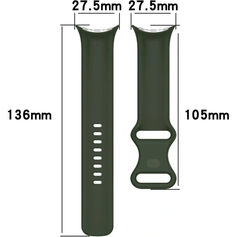 Wholesale Bizon Strap Watch Silicone Google Pixel Watch 3/Watch 2/Watch 1 41mm dark green - BIZ6383 - {ean13} - Hurt
