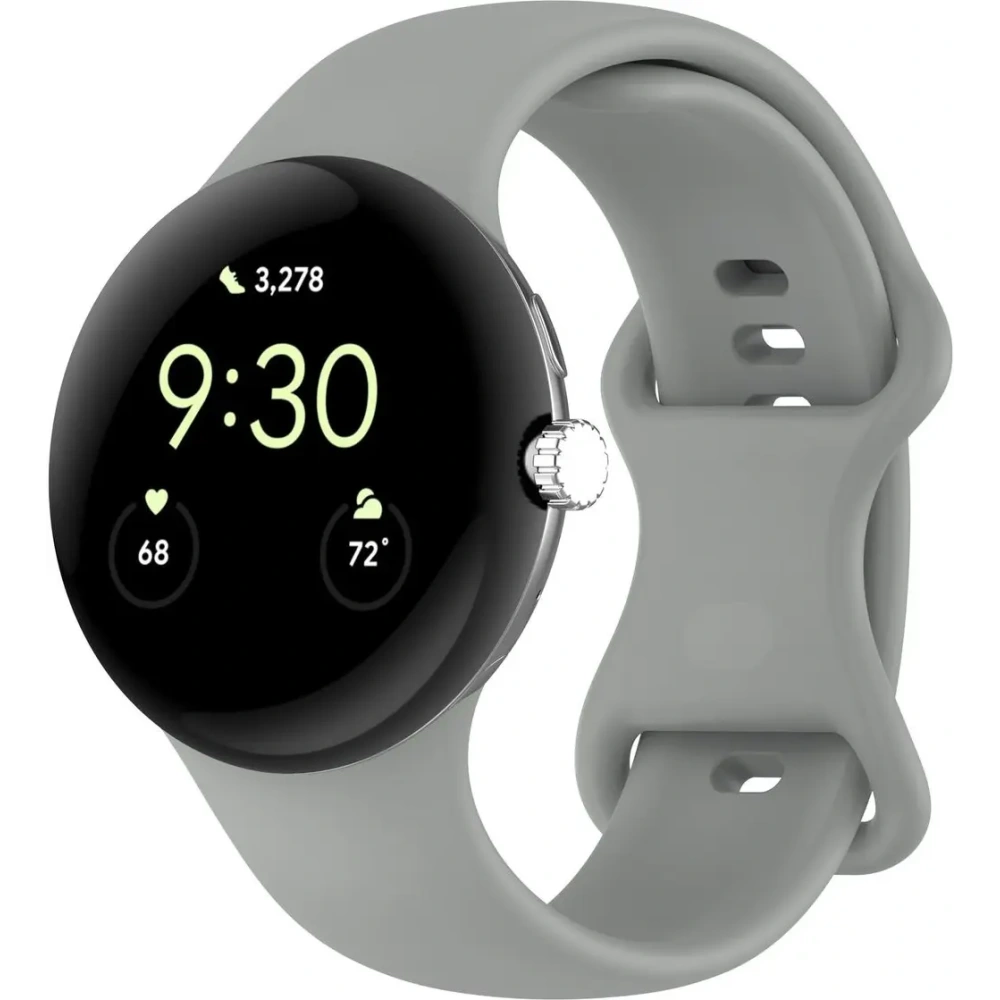 Hurtownia GSM - Bizon szíjas óra szilikon Google Pixel Óra 3/Óra 2/Óra 1 41mm szürke - BIZ6384 - {ean13} - Hurt