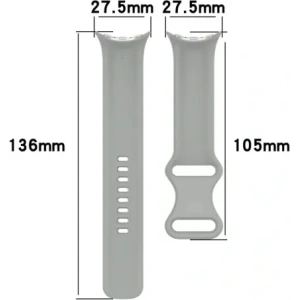 Hurtownia GSM - Ceas cu curea din silicon Bizon Google Pixel Ceas 3/Ceas 2/Ceas 1 41mm gri - BIZ6384 - {ean13} - Hurt