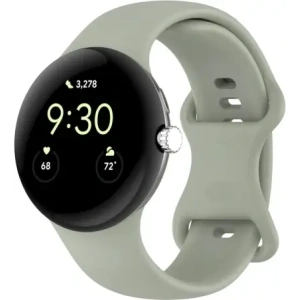 Wholesale Bizon Strap Watch Silicone Google Pixel Watch 3/Watch 2/Watch 1 41mm khaki - BIZ6385 - {ean13} - Hurt