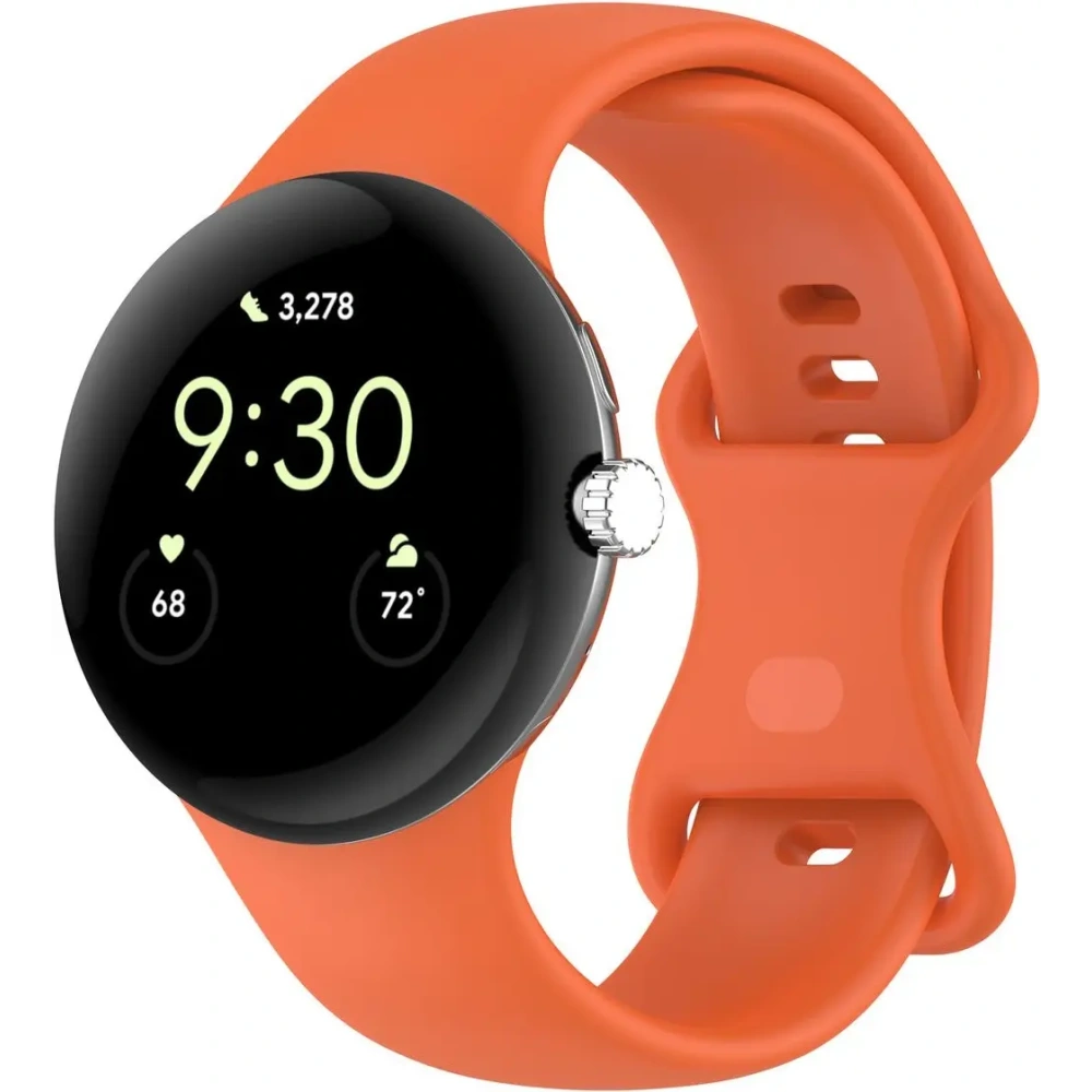 Wholesale Bizon Strap Watch Silicone Google Pixel Watch 3/Watch 2/Watch 1 41mm orange - BIZ6386 - {ean13} - Hurt
