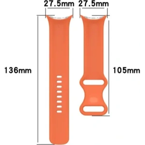 Wholesale Bizon Strap Watch Silicone Google Pixel Watch 3/Watch 2/Watch 1 41mm orange - BIZ6386 - {ean13} - Hurt