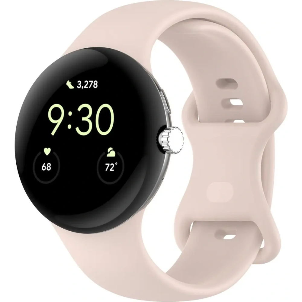 Hurtownia GSM - Bizon Szíjas Óra Szilikon Google Pixel Óra 3/Óra 2/Óra 1 41mm világos rózsaszín - BIZ6387 - {ean13} - Hurt