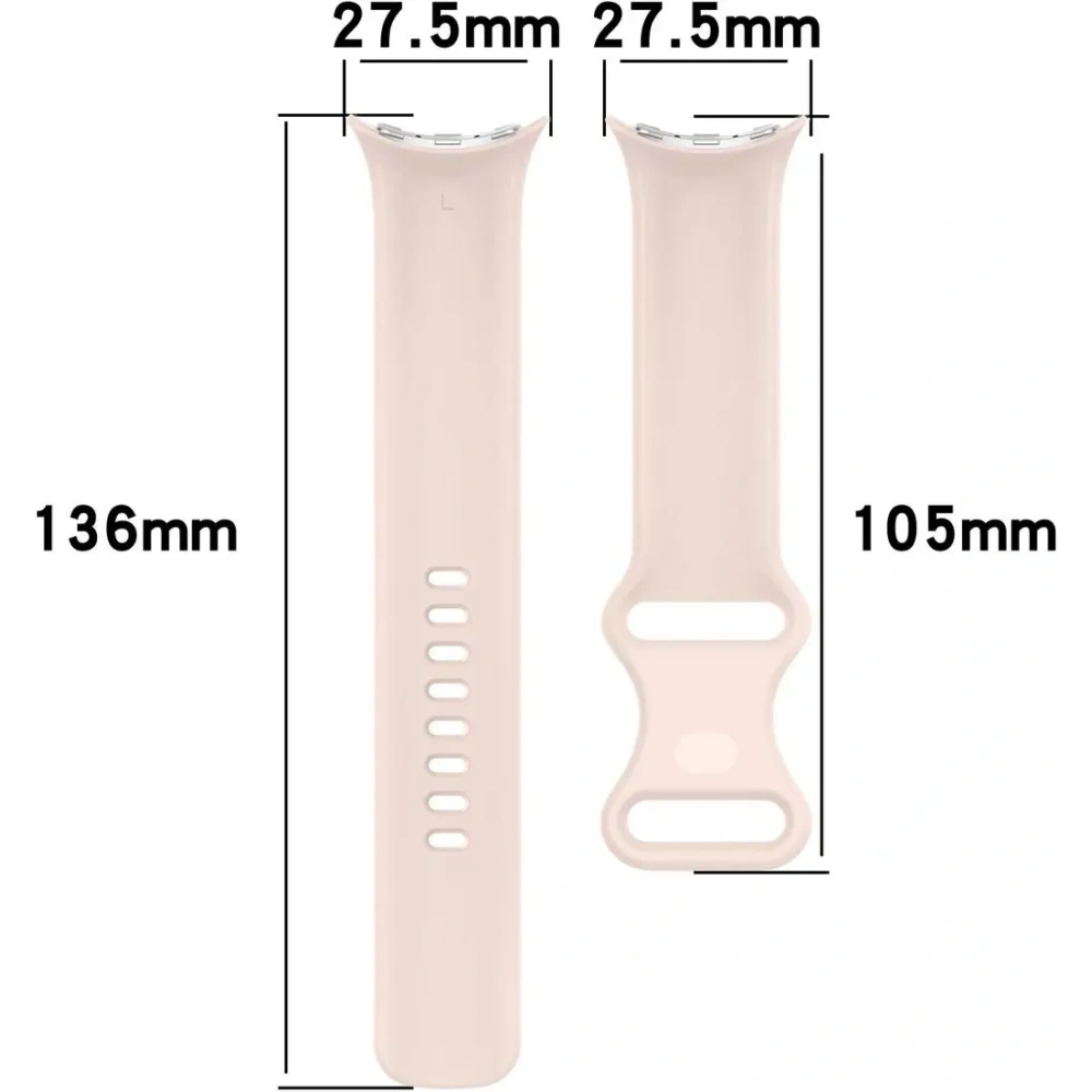 Hurtownia GSM - Bizon Szíjas Óra Szilikon Google Pixel Óra 3/Óra 2/Óra 1 41mm világos rózsaszín - BIZ6387 - {ean13} - Hurt