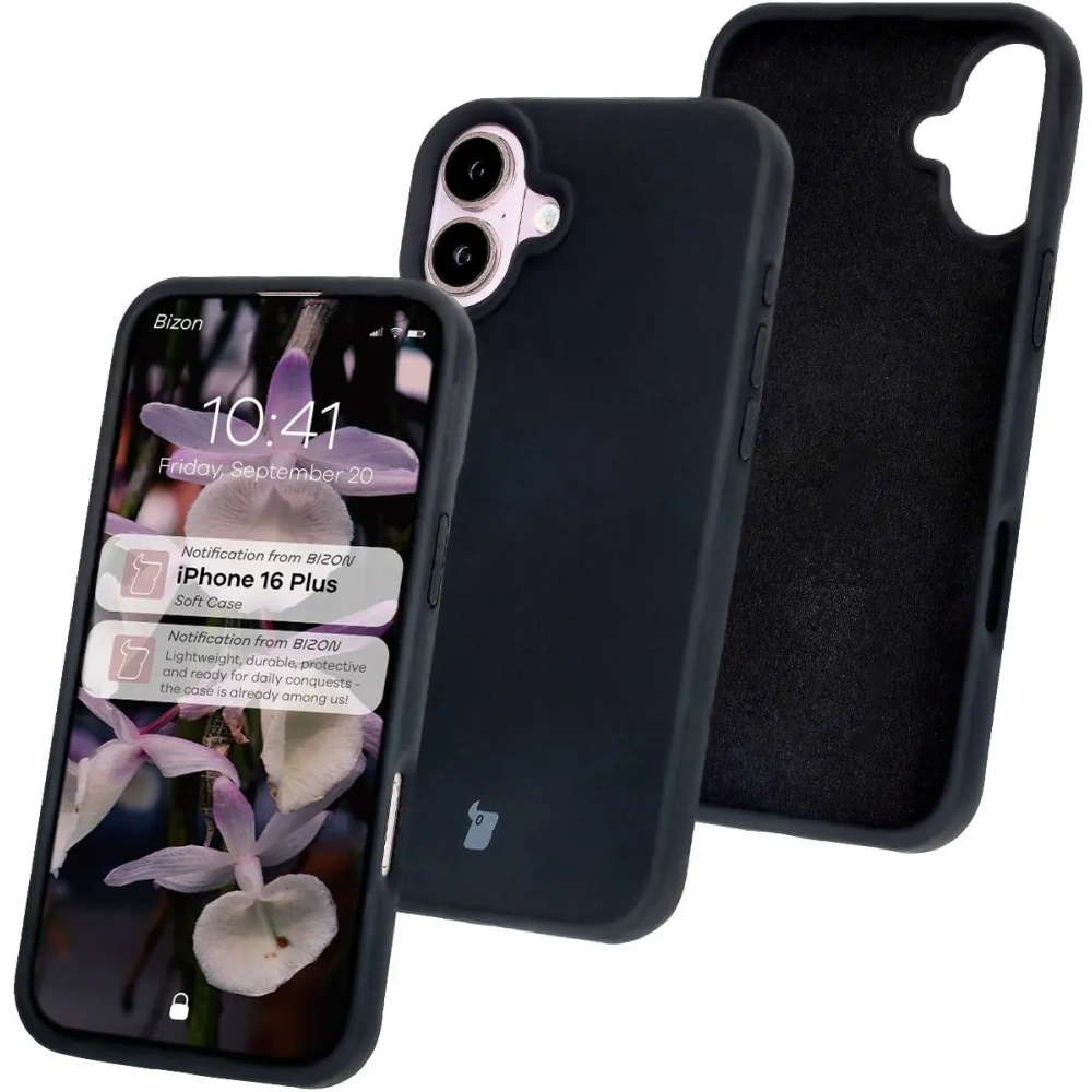 Hurtownia GSM - Silikonové pouzdro Bizon Soft Case pro Apple iPhone 16 Plus černé - BIZ6389 - {ean13} - Hurt