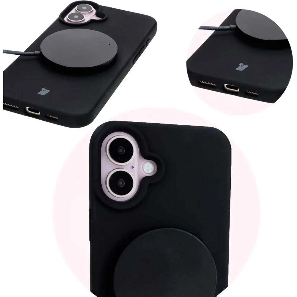 Hurtownia GSM - Bizon Soft Case Apple iPhone 16 Plus negru - BIZ6389 - {ean13} - Hurt