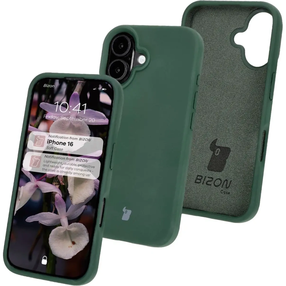 Wholesale Bizon Soft Case Apple iPhone 16 dark green - BIZ6390 - {ean13} - Hurt