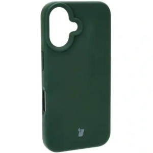 Silikonowe etui Bizon Soft Case do Apple iPhone 16 ciemnozielone