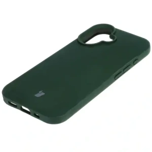 Silikonowe etui Bizon Soft Case do Apple iPhone 16 ciemnozielone