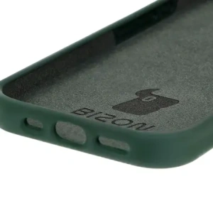 Silikonowe etui Bizon Soft Case do Apple iPhone 16 ciemnozielone