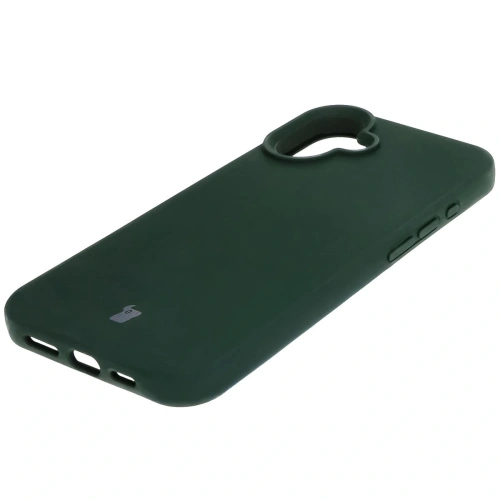 Silikonowe etui Bizon Soft Case do Apple iPhone 16 Plus ciemnozielone