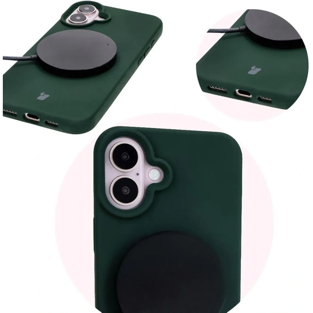 Hurtownia GSM - Silikonové pouzdro Bizon Soft Case pro Apple iPhone 16 Plus tmavě zelené - BIZ6391 - {ean13} - Hurt