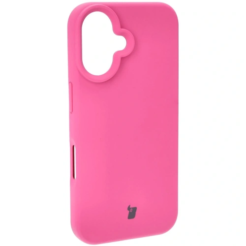 Silikonowe etui Bizon Soft Case do Apple iPhone 16 fuksja