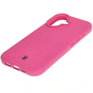 Silikonowe etui Bizon Soft Case do Apple iPhone 16 fuksja