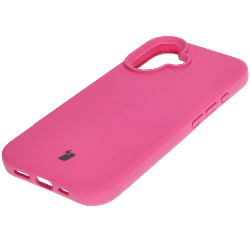 Silikonowe etui Bizon Soft Case do Apple iPhone 16 fuksja
