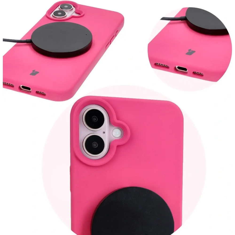 Hurtownia GSM - Bizon Soft Case Apple iPhone 16 fucsia - BIZ6392 - {ean13} - Hurt