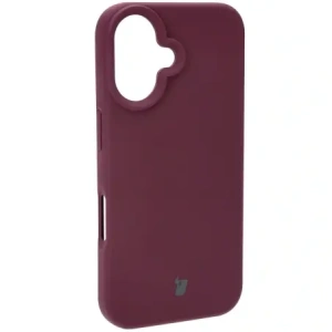 Silikonowe etui Bizon Soft Case do Apple iPhone 16 ciemnofioletowe