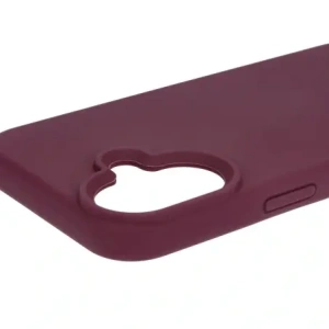 Silikonowe etui Bizon Soft Case do Apple iPhone 16 ciemnofioletowe