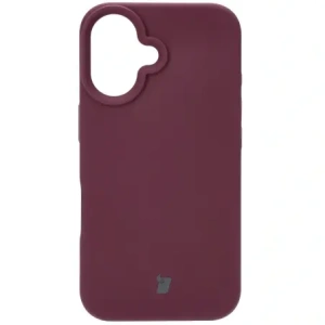 Silikonowe etui Bizon Soft Case do Apple iPhone 16 ciemnofioletowe