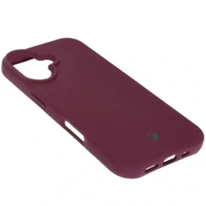 Silikonowe etui Bizon Soft Case do Apple iPhone 16 ciemnofioletowe