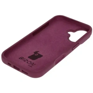 Silikonowe etui Bizon Soft Case do Apple iPhone 16 ciemnofioletowe