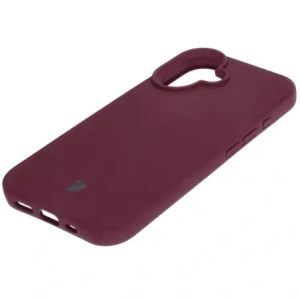 Silikonowe etui Bizon Soft Case do Apple iPhone 16 ciemnofioletowe