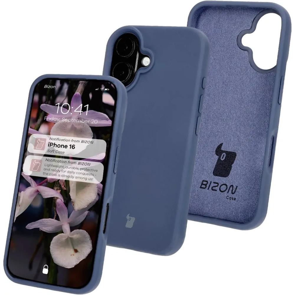 Hurtownia GSM - Bizon Soft Case Apple iPhone 16 sötétkék - BIZ6396 - {ean13} - Hurt