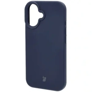 Silikonowe etui Bizon Soft Case do Apple iPhone 16 ciemnoniebieskie
