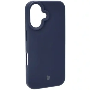 Silikonowe etui Bizon Soft Case do Apple iPhone 16 ciemnoniebieskie