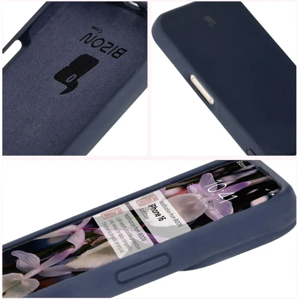 Hurtownia GSM - Bizon Soft Case Apple iPhone 16 sötétkék - BIZ6396 - {ean13} - Hurt