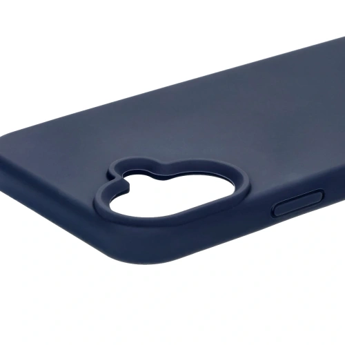 Silikonowe etui Bizon Soft Case do Apple iPhone 16 Plus ciemnoniebieskie