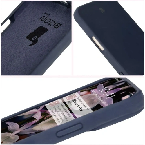 Silikonowe etui Bizon Soft Case do Apple iPhone 16 Plus ciemnoniebieskie