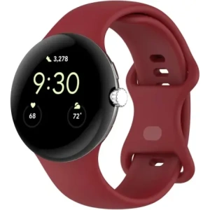 Wholesale Bizon Strap Watch Silicone Google Pixel Watch 3/Watch 2/Watch 1 41mm carmine - BIZ6399 - {ean13} - Hurt