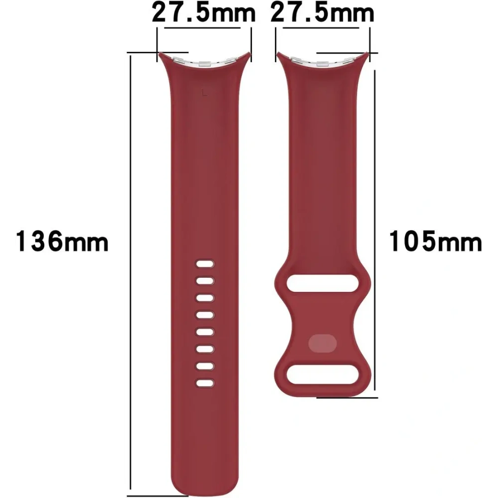 Wholesale Bizon Strap Watch Silicone Google Pixel Watch 3/Watch 2/Watch 1 41mm carmine - BIZ6399 - {ean13} - Hurt