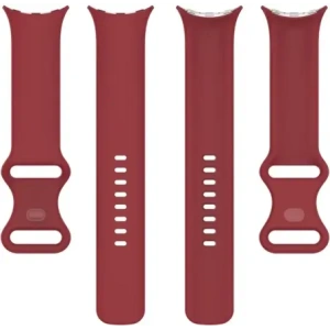 Bizon Strap Watch Silicone Google Pixel Watch 3/Watch 2/Watch 1 41mm carmine