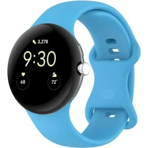 Wholesale Bizon Strap Watch Silicone Google Pixel Watch 3/Watch 2/Watch 1 41mm blue - BIZ6400 - {ean13} - Hurt