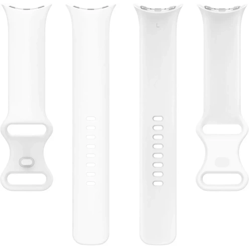 Silikonowy pasek Bizon Strap Watch Silicone do Google Pixel Watch 3/Watch 2/Watch 1 41mm biały