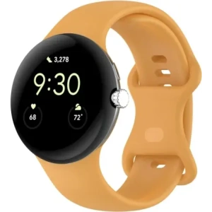 Wholesale Bizon Strap Watch Silicone Google Pixel Watch 3/Watch 2/Watch 1 41mm yellow - BIZ6402 - {ean13} - Hurt