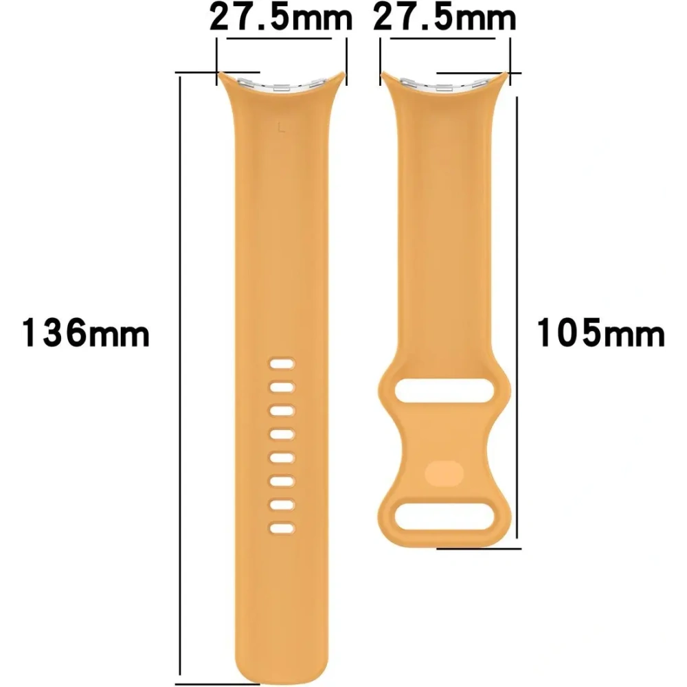Wholesale Bizon Strap Watch Silicone Google Pixel Watch 3/Watch 2/Watch 1 41mm yellow - BIZ6402 - {ean13} - Hurt