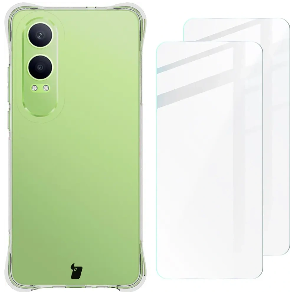Hurtownia GSM - Bizon Case Clear Pack tok + 2x kijelző üveg OnePlus Nord CE4 Lite 5G átlátszó - BIZ6403 - {ean13} - Hurt