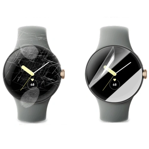 Folia hydrożelowa na ekran Bizon Glass Watch Hydrogel do Google Pixel Watch 3 41 mm [2 PACK]