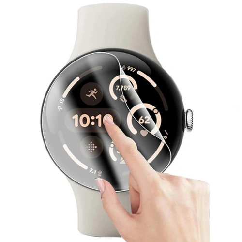 Folia hydrożelowa na ekran Bizon Glass Watch Hydrogel do Google Pixel Watch 3 45 mm [2 PACK]