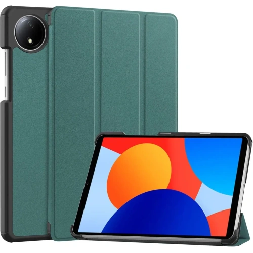 Etui z klapką Bizon Case Tab Croc do Xiaomi Redmi Pad SE 8.7 ciemnozielone