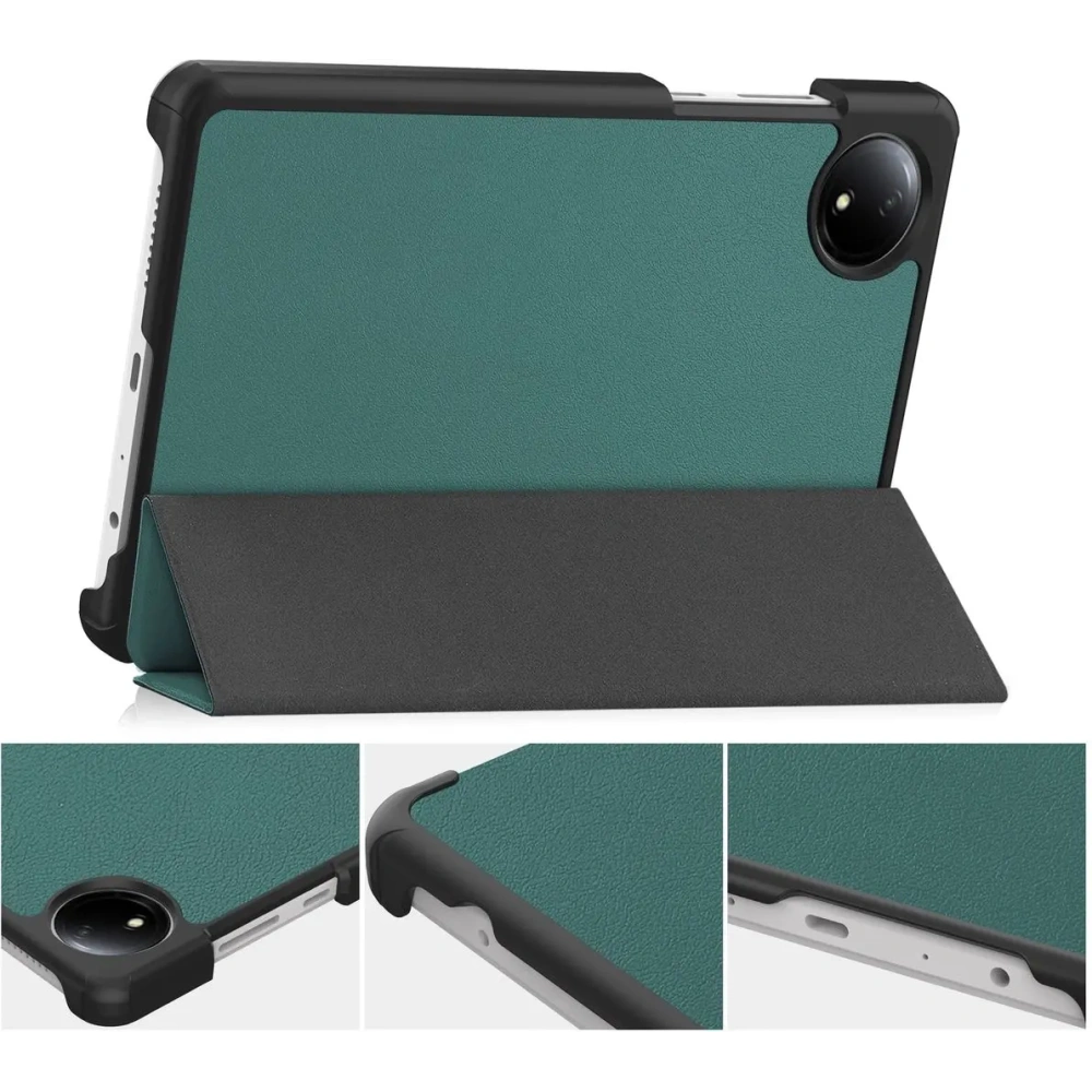 Hurtownia GSM - Etui s klopou Bizon Case Tab Croc pro Xiaomi Redmi Pad SE 8.7 tmavě zelené - BIZ6410 - {ean13} - Hurt